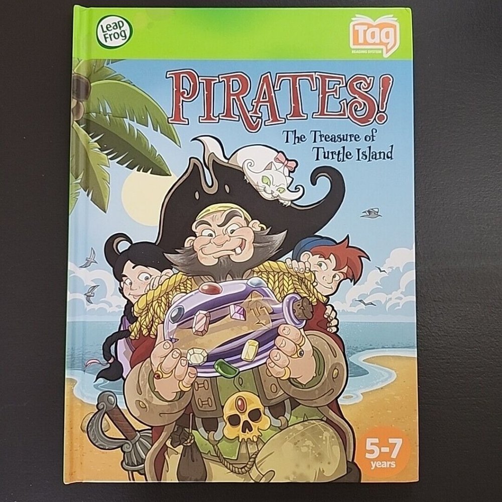 New Pirates The Treasure of Turtle Island Leap Reader Book Hardcover Interactive